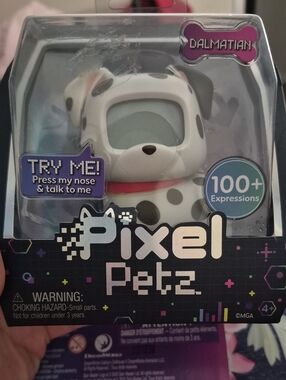 Pixel Petz Dalmatian Interactive Toy - White with Black Spots